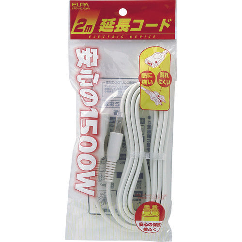 ＥＬＰＡ　ＥＤＬＰ延長コード２Ｍ　LPE-102N(W)　1 個