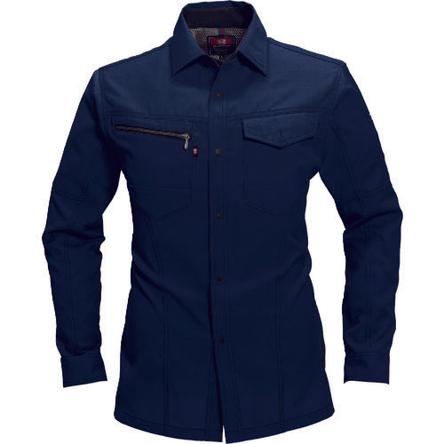 BURTLE Long Sleeve Shirt 7093-3-4L Navy 7093-3-4L 1 piece