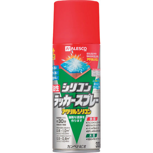 KANSAI Oil-based Silicone Lacquer Spray, Red, 300ml, 00587644162300, 1 bottle