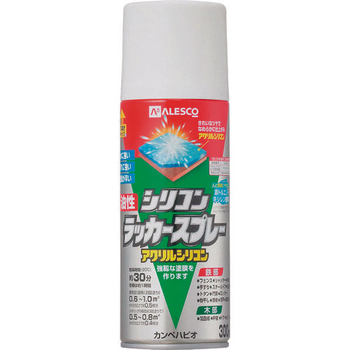 KANSAI 유성 실리콘 래커 스프레이 화이트 300ML 00587644012300 1 개