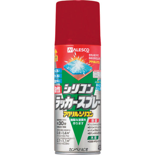 KANSAI Oil-based Silicone Lacquer Spray Red Metallic 420ml 00587644362420 1 bottle