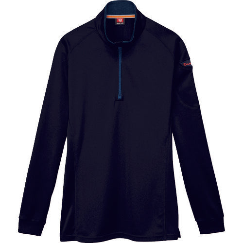 BURTLE Long Sleeve Zip Shirt 413-35-5L Black 413-35-5L 1 piece