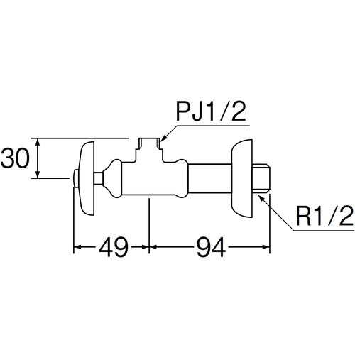 ＳＡＮＥＩ　止水栓本体　JV22A-X2A-13　1 個