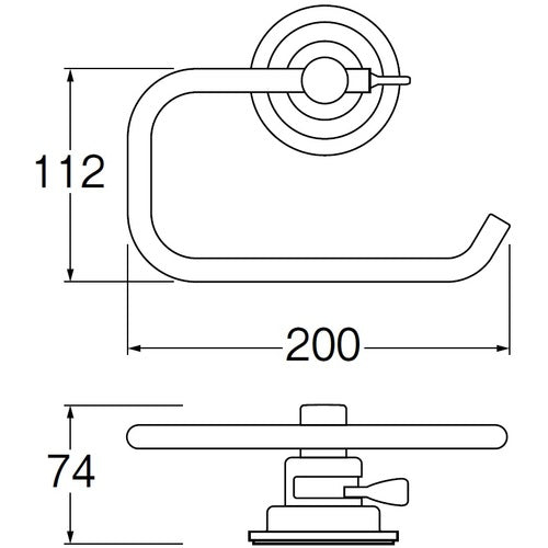ＳＡＮＥＩ　吸盤タオル掛　PW5373-2　1 個