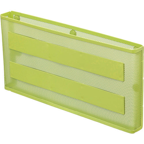 LIHIT Magnetic Pocket A4 Landscape Yellow Green A7392-6 1 pc