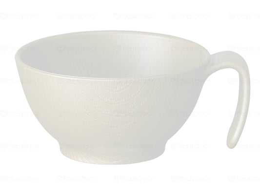 Skater wood grain easy to hold soup bowl with handle Cream Soup bowl with handle
