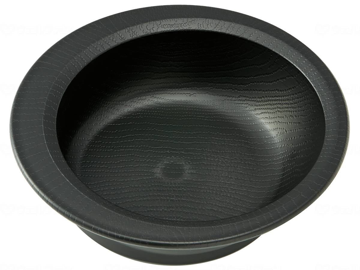 Skater Wood Grain Scooping Bowl Black Bowl