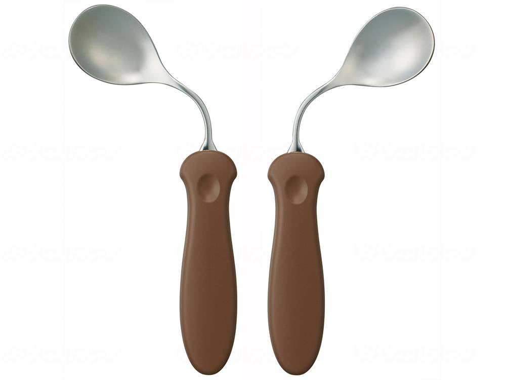 스케이터를 구부려서 사용할 수 있는 스텐레스 스푼 비식