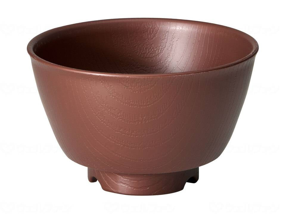 Skater Wood Grain Easy-to-Hold Tea Bowl Brown Tea Bowl