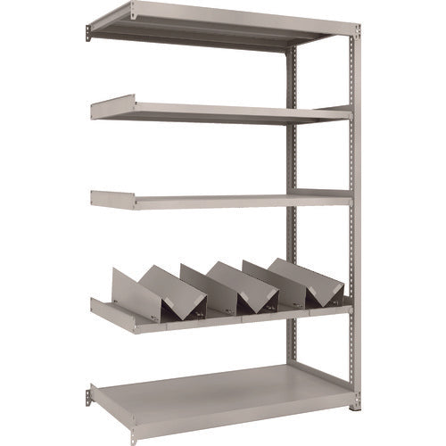 ＴＲＵＳＣＯ　スチールラック　Ｍ２型軽中量棚　１１６０Ｘ６００ＸＨ１８００　缶受Ｘ３付　連結　M2-6465-KU3B　1 台