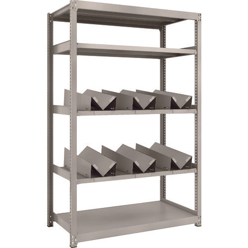 ＴＲＵＳＣＯ　スチールラック　Ｍ２型軽中量棚　１１６０Ｘ６００ＸＨ１８００　缶受Ｘ６付　M2-6465-KU6　1 台