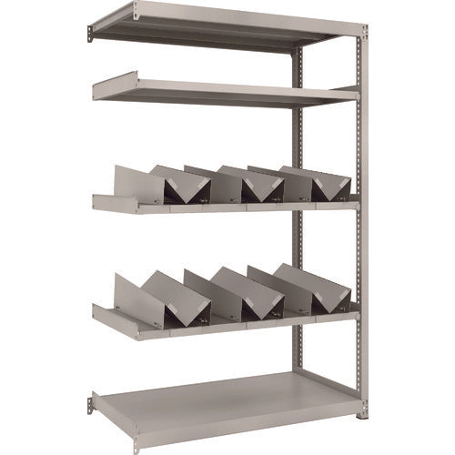 ＴＲＵＳＣＯ　スチールラック　Ｍ２型軽中量棚　１１６０Ｘ６００ＸＨ１８００　缶受Ｘ６付　連結　M2-6465-KU6B　1 台