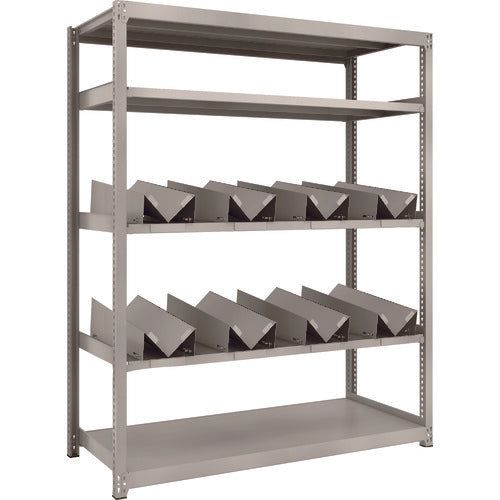 ＴＲＵＳＣＯ　スチールラック　Ｍ２型軽中量棚　１４６０Ｘ６００ＸＨ１８００　缶受Ｘ８付　M2-6565-KU8　1 台