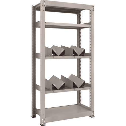 TRUSCO 18L Can Rack Steel Rack M3 Medium-Duty Shelf W900 x D471 x H1800 5 Tiers Single Unit with 4 Can Holders M3-6355-KU4 1 Unit