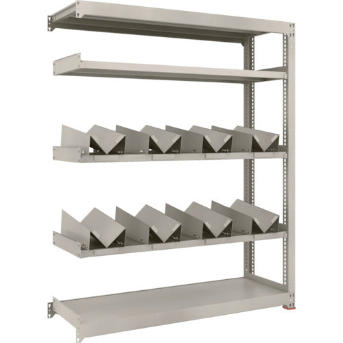 TRUSCO 일두캔 랙 스틸 랙 M3형 중량 선반 W1500×D471×H1800 5단 연결 캔수수×8부착 M3-6555-KU8B 1대