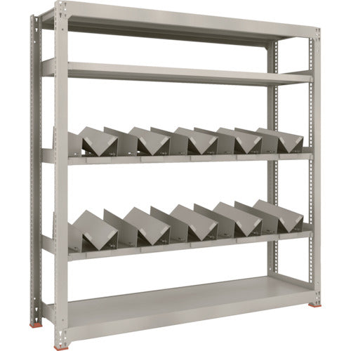TRUSCO 18L Can Rack Steel Rack M3 Medium-Duty Shelf W1800 x D471 x H1800 5 Tiers Single Unit with 10 Can Holders M3-6655-KU10 1 Unit