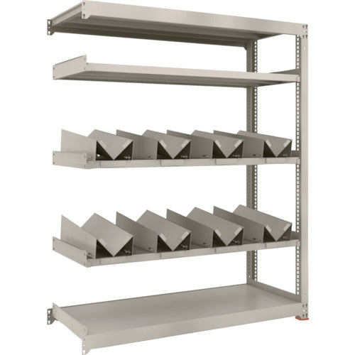 TRUSCO 18L Can Rack Steel Rack M3 Medium-Duty Shelf W1500 x D571 x H1800 5 Tiers Connected Can Holders x 8 Included M3-6565-KU8B 1 Unit