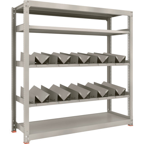 TRUSCO 18L Can Rack Steel Rack M3 Medium-Duty Shelf W1800 x D571 x H1800 5 Tiers Single Unit with 10 Can Holders M3-6665-KU10 1 Unit