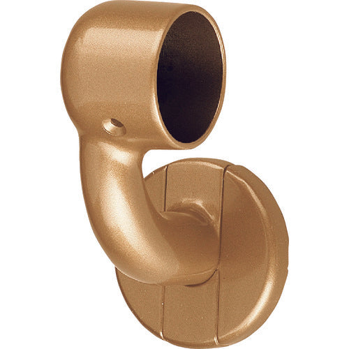 SHIROKUMA Handrail Connection Fittings C-shaped Bracket L-stop (left) 35φ AG BR-604L-35-AG 1 piece