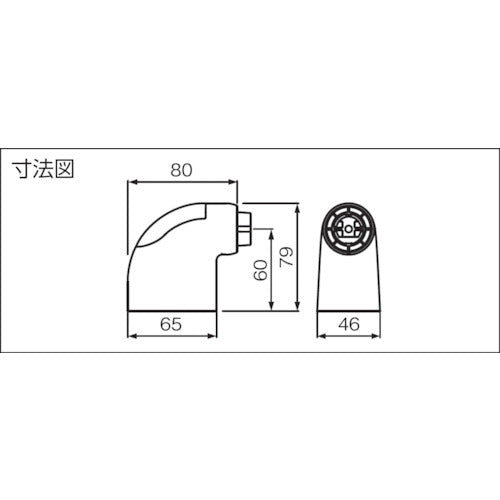 ＳＨＩＲＯＫＵＭＡ　どこでもブラケットＵタイプエンド　アイボリ　BR-234-IB　1 個