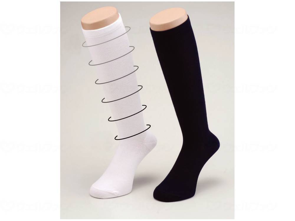 Life Ring Kansai Deodorizing and Compression Socks "Women" White Free