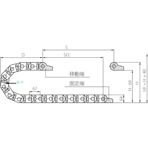 ｉｇｕｓ　エナジーチェーン　ケーブル保護管　２０リンク　3400.075.250.0-20L　1 個