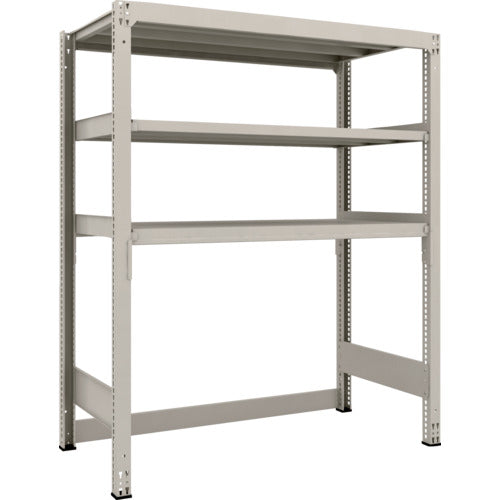 ＴＲＵＳＣＯ　スチールラック　Ｍ３型中量棚　下段開放型　Ｈ１８００ＸＷ１５００ＸＤ７２１　３段　単体　M3-SB6573　1 Ｓ