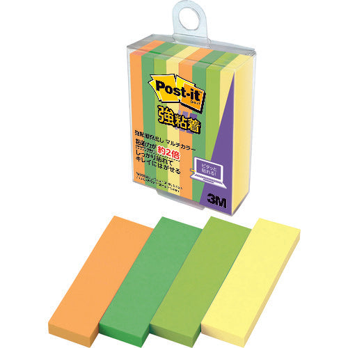 3M Post-it Strong Adhesive Header 50 x 15 mm Multicolor 6 700SS-MC-6 1 PK