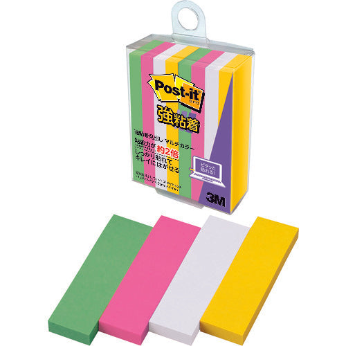 3M Post-it Strong Adhesive Header 50 x 15 mm Multicolor 8 700SS-MC-8 1 PK
