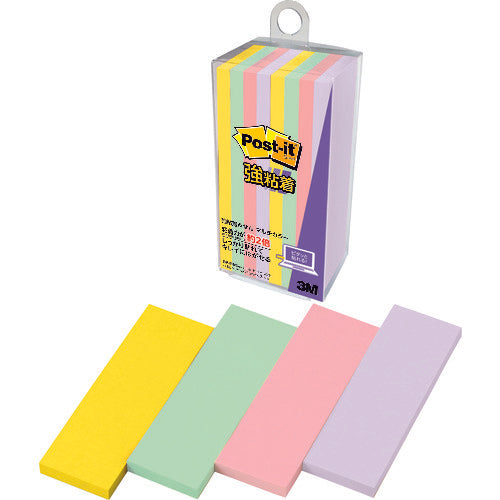 3M Post-it Strong Sticky Notes Multi-Color 5 500SS-MC-5 1 PK