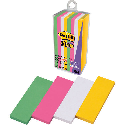 3M Post-it Strong Adhesive Notes Multi-Color 8 500SS-MC-8 1 PK