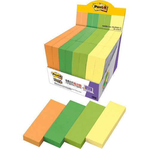 3M Post-it Strong Sticky Notes Multi-Color 6 Pack 5001SS-MC-6 1 Box