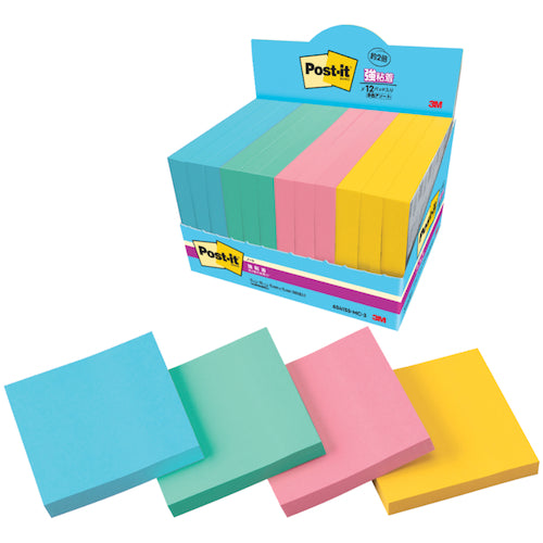 3M Post-it Super Sticky Notes Multi-Color 3 Pack 6541SS-MC-3 1 Box
