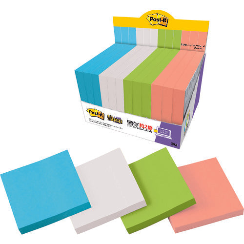 ３Ｍ　ポスト・イット　強粘着ノートマルチカラー４増量パック　6541SS-MC-4　1 箱