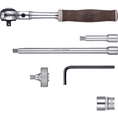 VESSEL 우디 스위블 소켓 렌치 세트 HRW2004M-SW 1/4 HRW2004M-SW 1 S