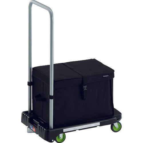 TRUSCO Plastic Cart Acro Carry 600X390 Black with Stopper and TH Brake AC-1-BK-S-THB 1 Unit