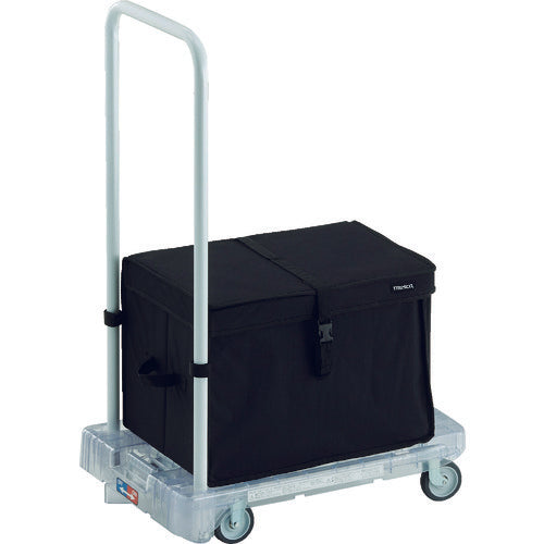 TRUSCO Plastic Cart Acro Carry PC Made Noise-reducing Wheels 600 x 390 Transparent With Stopper TH Brake AC-1PC-TM-S-THB 1 Unit