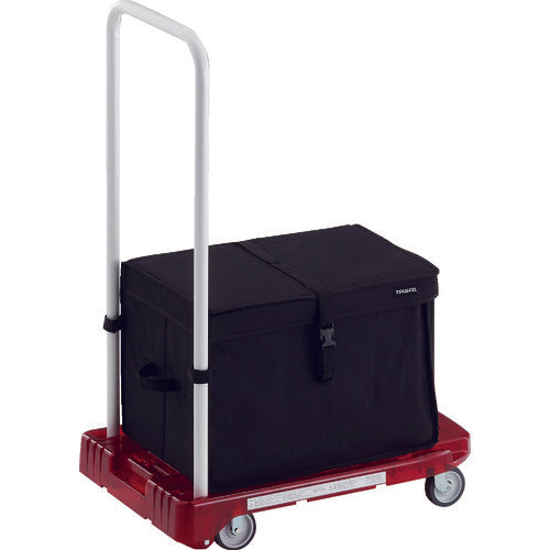 TRUSCO Plastic Cart Acro Carry PC Made Noise-Reducing Wheels 600 x 390 Red Transparent THB Included AC-1PC-R-THB 1 Unit