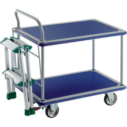 TRUSCO Press Cart Donkey Cart 2-Tier Single Side Type 740 x 480 with Stopper TAF-2 304NS-TAF2 1 Unit