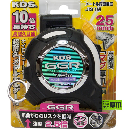 ＫＤＳ　ＧＧＲ２５巾７．５ｍマグ厚爪ホルダー付　GGR25-75MZ　1 個