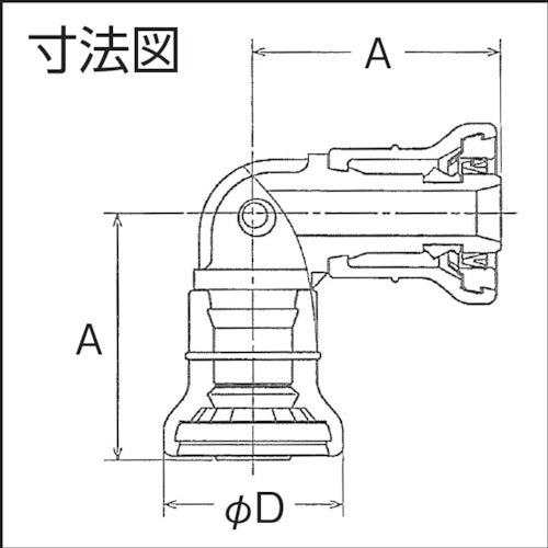 クボタケミックス　Ｊワンクイック２ＪＯＱ２−Ｌエルボ２０ＰＢ　JOQ2-L 20 PB　1 個