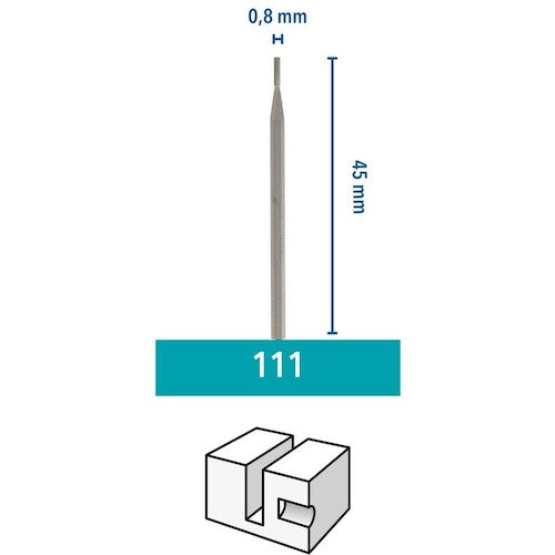 Dremel Carbide Bur Engraving Cutter, Blade Diameter 0.8mm 111N1 1 pc