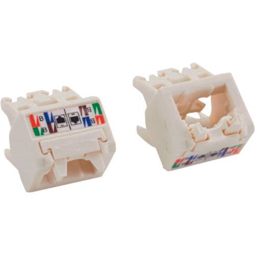 PANDUIT Mini-Com Modular Jack TG Type 45 Degree Angle Cap Category 6 Off-White 10 Pieces CJUDCAPIW-X 1 Bag
