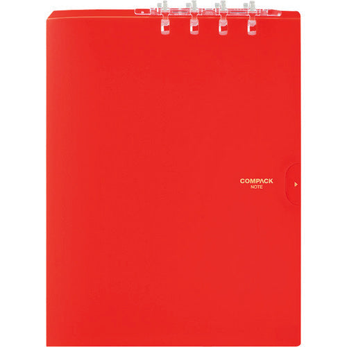 KING JIM Bi-fold Ring Notebook Compact Notebook A4 Orange 9956TY-OR 1 Book
