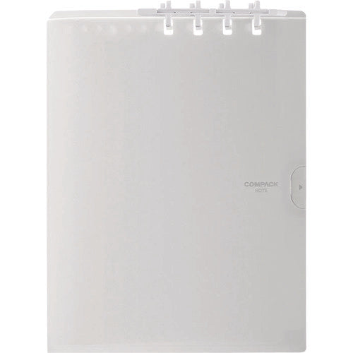 KING JIM Bi-fold Ring Notebook Compact Notebook A4 White 9956H-W 1 Book