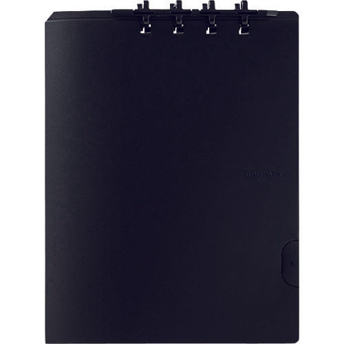 KING JIM Bi-fold Ring Notebook Compact Notebook B5 Black 9955H-BK 1 Book