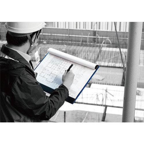 KING JIM Clipboard Magflap A3 Black Long Edge Binding Holds approx. 30 Sheets With Back and Bottom Flaps 5077-BK 1 Sheet