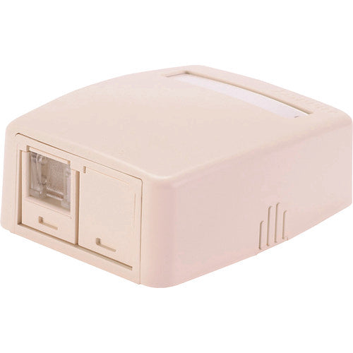 ＰＡＮＤＵＩＴ　ＣＡＴ６Ａスプリングシャッター付きローゼットキット　２個口（１ジャック＋１ブランク）　白　ＪＯＱ１ＢＨ６Ａ００　JOQ1BH6A00　1 個