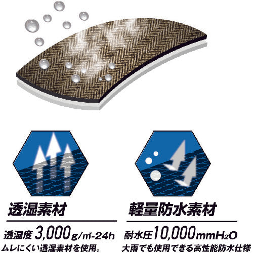 おたふく　ＦＢ−２０１・ＢＫ　フーバーレインジャケット・プルオー　Ｌ　FB-201-BK-L　1 枚