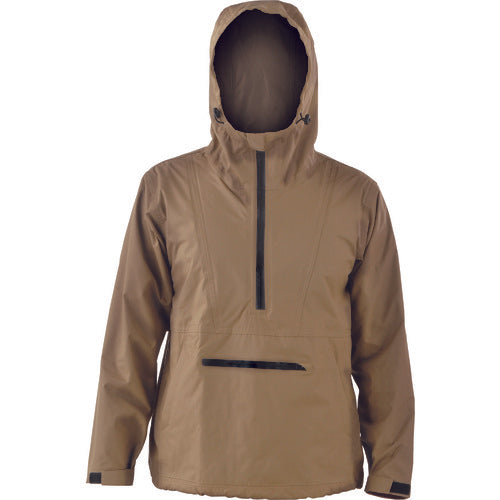 おたふく　ＦＢ−２０１キャメル　フーバーレインジャケットプルオー　４Ｌ　FB-201-CA-4L　1 枚